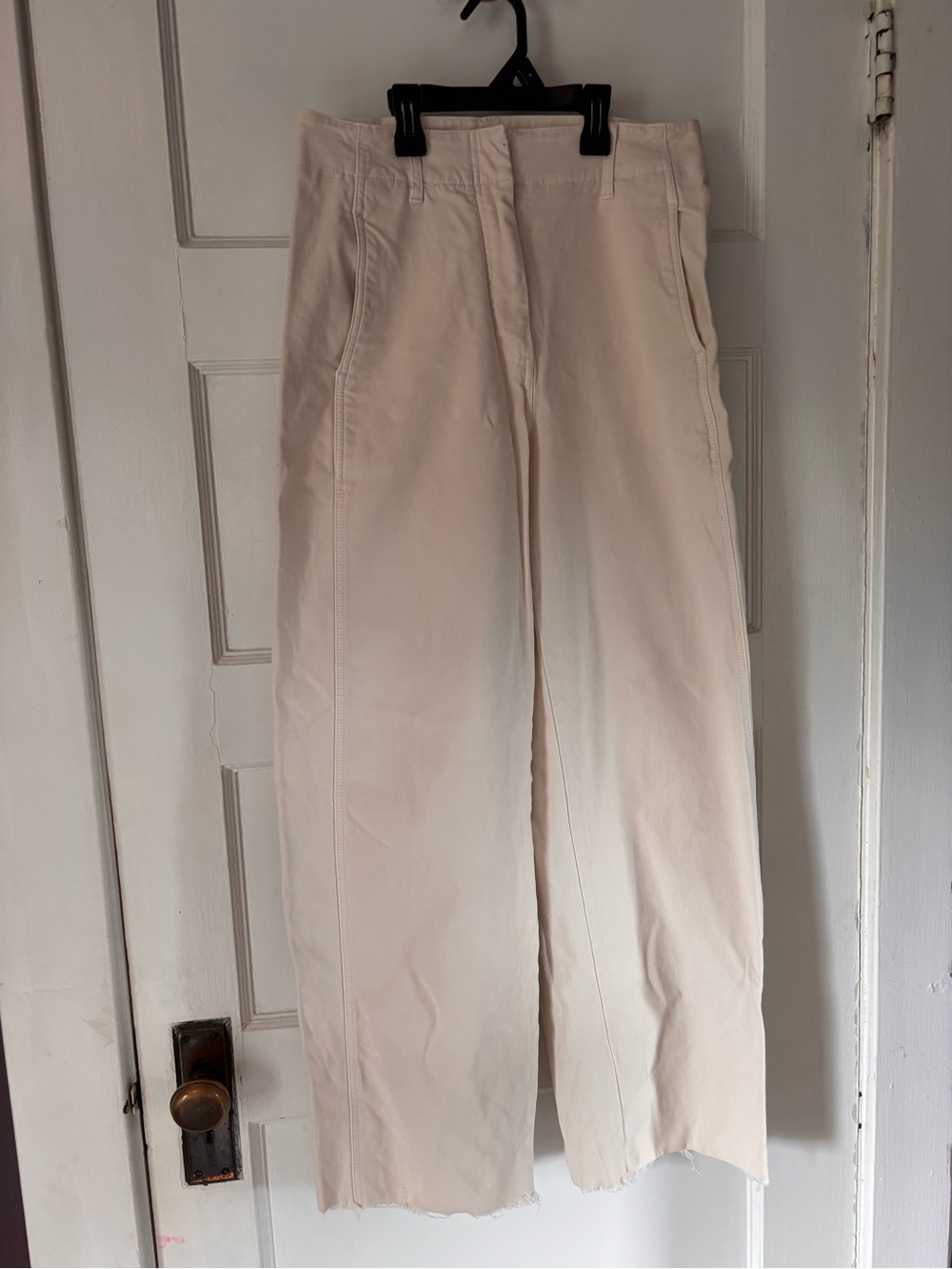 Aritzia Wilfed Free Cream Straight-Leg Pants